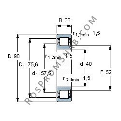 Купить Подшипник NJ2308 E.M1 от официального производителя