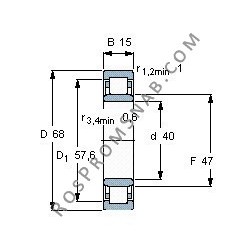 Купить Подшипник NU1008 ML от официального производителя