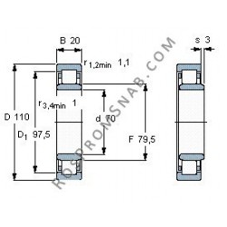 Купить Подшипник NU1014 ML от официального производителя