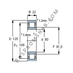 Купить Подшипник NU1016 M1.C3 от официального производителя