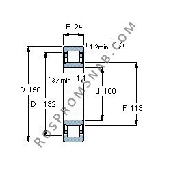 Купить Подшипник NU1020 M1.C3 от официального производителя