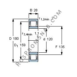 Купить Подшипник NU1024 ML от официального производителя