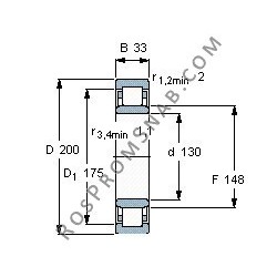 Купить Подшипник NU1026 ML от официального производителя