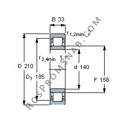 Купить Подшипник NU1028 ML от официального производителя