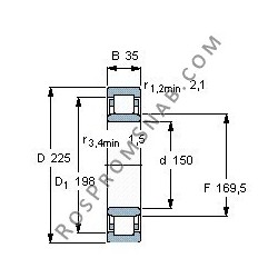 Купить Подшипник NU1030 ML.C3 от официального производителя