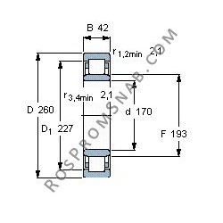 Купить Подшипник NU1034 ML от официального производителя