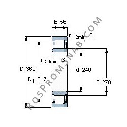 Купить Подшипник NU1048 E.M1A.C3 от официального производителя