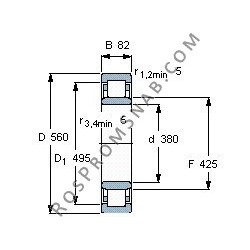 Купить подшипник NU1076 MA от официального производителя