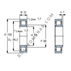 Купить Подшипник NU211 E.M1 от официального производителя