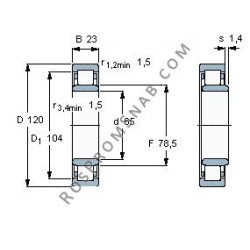 Купить Подшипник NU213 E.M1 от официального производителя