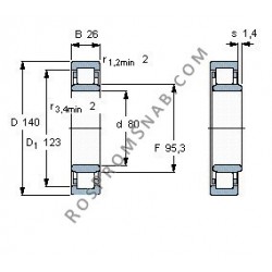 Купить Подшипник NU216 E.M1 от официального производителя