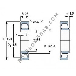 Купить Подшипник NU217 E.M6 от официального производителя