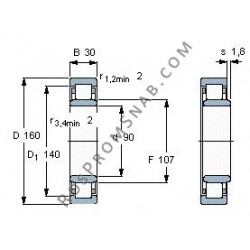 Купить Подшипник NU218 E.M1 от официального производителя