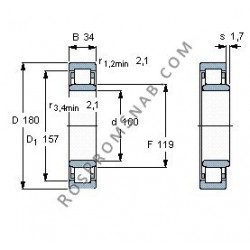 Купить Подшипник NU220 E.M1 от официального производителя