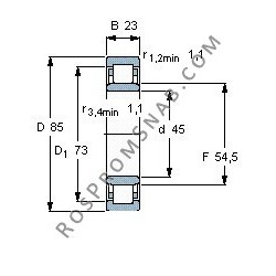 Купить Подшипник NU2209 EAP от официального производителя