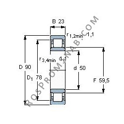 Купить Подшипник NU2210 E.M1 от официального производителя