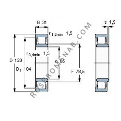 Купить Подшипник NU2213 E.M1 от официального производителя