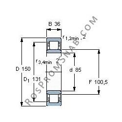 Купить Подшипник NU2217 E.M1 от официального производителя