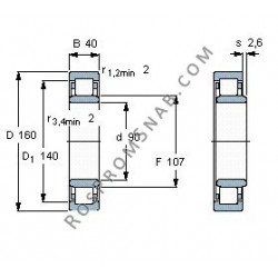 Купить Подшипник NU2218 E.M1.C3 от официального производителя