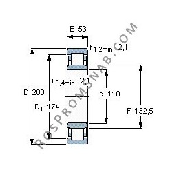 Купить Подшипник NU2222 E.M1 от официального производителя