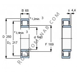 Купить Подшипник NU2228 E.M1 от официального производителя