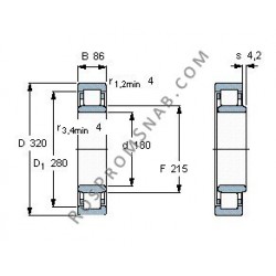 Купить Подшипник NU2236 E.M1 от официального производителя