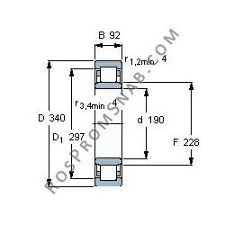 Купить Подшипник NU2238 E.M1 от официального производителя