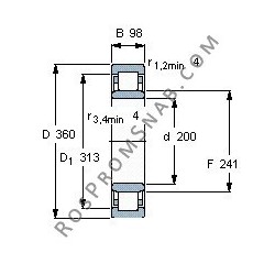 Купить Подшипник NU2240 E.M1 от официального производителя