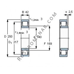 Купить Подшипник NU228 E.M1 от официального производителя