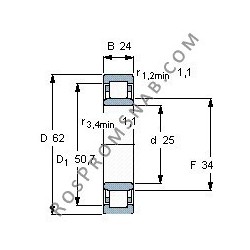 Купить Подшипник NU2305 ECP от официального производителя