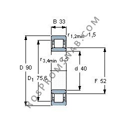 Купить Подшипник NU2308 ECP от официального производителя