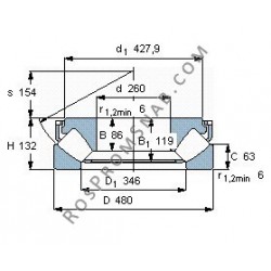 Купить Подшипник 29452 E (ISO) от официального производителя