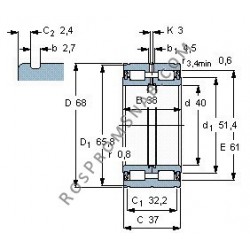 Купить Подшипник NNF5008 2LS.V.2NR от официального производителя