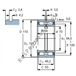 Купить подшипник NNF5014 PP от официального производителя