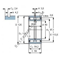 Купить подшипник NNF5016 PP от официального производителя