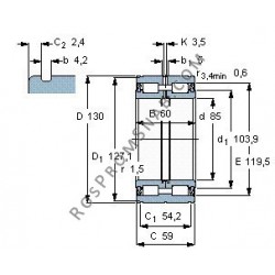 Купить Подшипник NNF5017 2LS.V от официального производителя