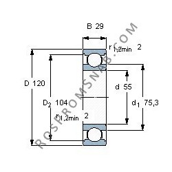 Купить Подшипник 6311 2RSR.C3 от официального производителя