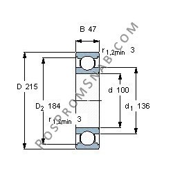 Купить Подшипник 6320 2Z.C3 от официального производителя