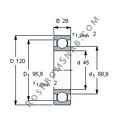 Купить Подшипник 6409 C3 от официального производителя