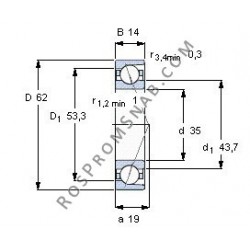 Купить подшипник 7007 B.2RSR.TVH от официального производителя