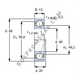 Купить Подшипник 7008 B.2RSR.TVH от официального производителя