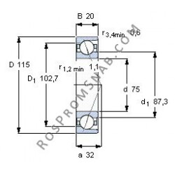 Купить Подшипник 7015 ACDGA.P4A от официального производителя