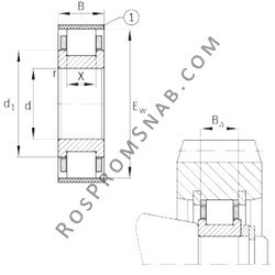 Купить Подшипник RN213-E-MPBX FAG от официального производителя