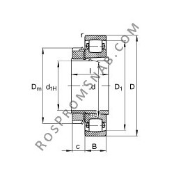 Купить Подшипник 20318-K-MB-C3 + H318 FAG от официального производителя