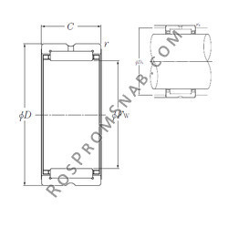 Подшипник MR202816 NTN