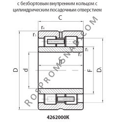 608 подшипник чертеж