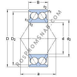 Купить Подшипник 3205 A SKF от официального производителя