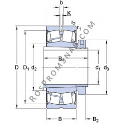 Купить Подшипник BS2-2226-2CS5K/VT143 + H 2326 L SKF от официального производителя