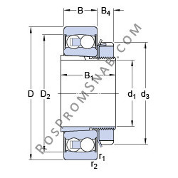 Купить Подшипник 2306 E-2RS1KTN9 + H 2306 SKF от официального производителя