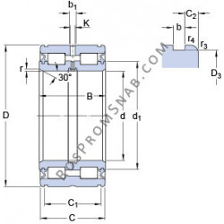 Купить Подшипник 319436 DA-2LS SKF от официального производителя